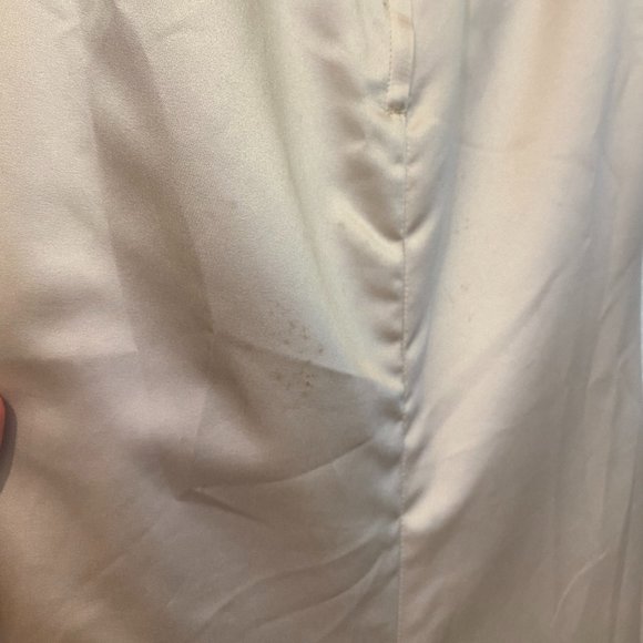 Satin strapless formal gown with lace bodice - Picture 3 of 6